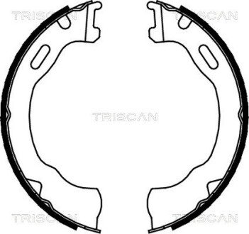 Гальмівні колодки ручного гальма TRISCAN 810080007