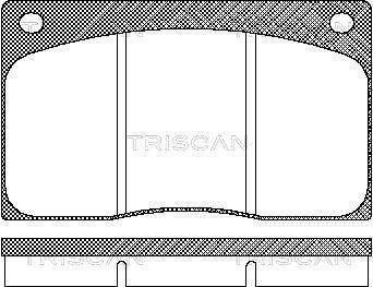 Гальмівні колодки, дискове гальмо (набір) TRISCAN 811010799 (фото 1)