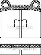 Гальмівні колодки, дискове гальмо (набір) TRISCAN 811029214 (фото 1)