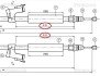 Трос ручного гальма VOLVO T C30/C70/V40 1,5-2,5 06- LE/PR TRISCAN 814027153 (фото 2)