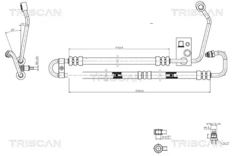 Патрубок TRISCAN 8516 11004