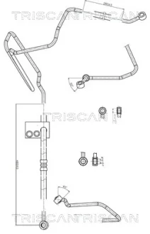 VW Гідравлічний шланг ГУР 98-, SKODA, SEAT TRISCAN 8516 29004