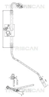 VW Гідравлічний шланг ГУР POLO IV 01-, SKODA, SEAT TRISCAN 8516 29023