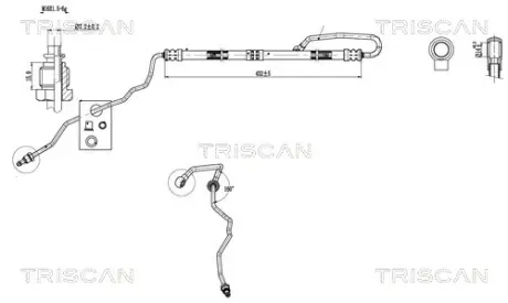 Патрубок TRISCAN 8516 29024