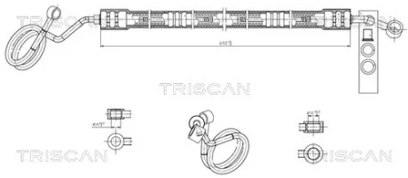 VW Шланг гідропідсилювача A4, A6, Passat TRISCAN 8516 29032