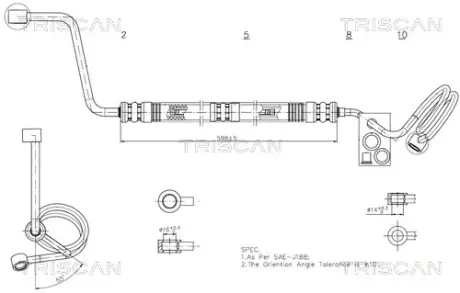 Патрубок TRISCAN 8516 29037