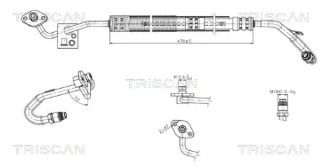Патрубок TRISCAN 8516 29061