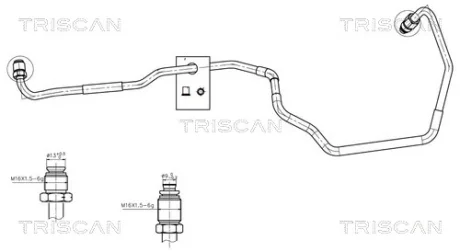 HYUNDAI Гідравлічний шланг ГУР TUCSON 04-, KIA TRISCAN 8516 43007