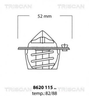 Термостат системи охолодження TRISCAN 862011582
