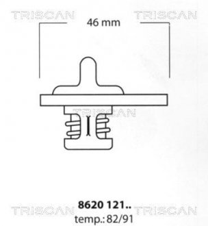 Термостат системи охолодження TRISCAN 862012182