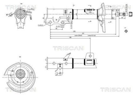 Амортизатор підвіски TRISCAN 8705 16111