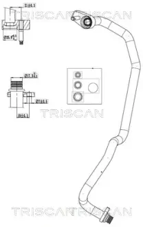 Патрубок TRISCAN 9010 16016