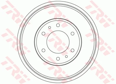 Гальмівний барабан задн MITSUBISHI L200 / TRITON, PAJERO SPORT II 2.5D/3.2D 11.05- TRW DB4423