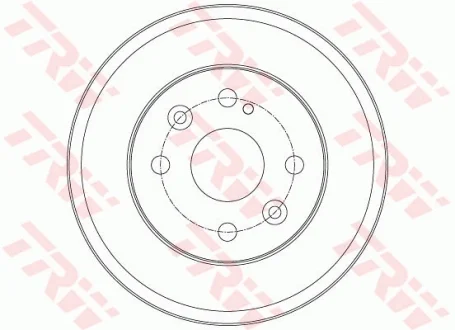 Гальмівний барабан задн MAZDA 2 1.3-1.6D 07.07-06.15 TRW DB4429
