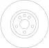 Диск тормозной (1 шт.).) CITROEN/FIAT/LANCIA/PEUGEOT C8/Jumpy/Scudo/807/Expert F &quot;99&gt;&gt; TRW DF4257 (фото 2)
