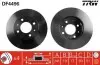 Диск тормозной (1 шт.).) HYUNDAI Accent &quot;F D=241mm &quot;00-06 TRW DF4496 (фото 1)