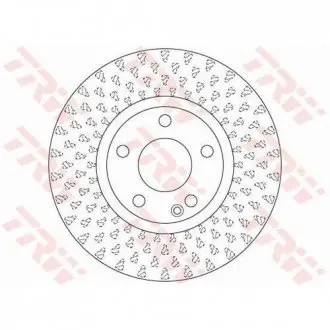 Диск тормозной (1 шт.).) MERCEDES A(W176)/ B(W246) "F D=295mm "12>> TRW DF6501