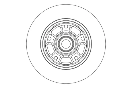 Гальмівний диск із підшипником задн Лів/Прав RENAULT MEGANE IV 1.2-1.8 11.15- TRW DF6549BS
