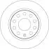 Диск тормозной (задний) Skoda Octavia III 1.0-2.0 12- (253x10) PRO TRW DF6553 (фото 1)