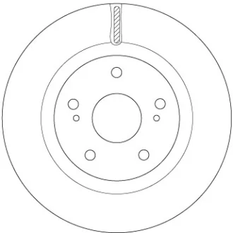 Диск гальмівний передн Лів/Прав SUZUKI SWIFT V 1.4/1.4H 09.17- TRW DF6576