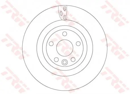 Диск тормозной JAGUAR T. F-PACE 2,0-3,0 D 15- TRW DF6706S