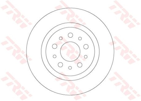 Диск тормозной FIAT T. TIPO/500L 1,3-1,6D 13- TRW DF6714