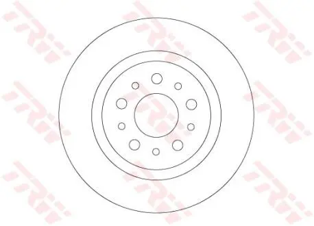 Диск тормозной FIAT T. TIPO/500L 1,3-1,6D 13- TRW DF6714