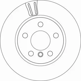 Диск гальмівний (1 шт.) BMW i3 "F D=280mm "13>> TRW DF6715