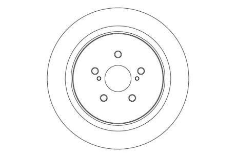 Диск гальмівний задн Лів/Прав LEXUS RX 2.0/3.5/3.5H 10.15- TRW DF6746