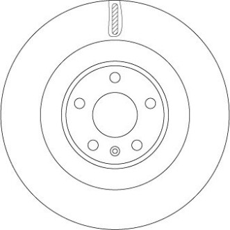 Диск гальмівний (задній) Audi A6/A7/A8/Q7/Q8 15- (350x28) PRO+ TRW DF6750S (фото 1)