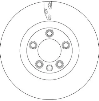 Диск тормозной VW Touareg "F D=368mm "04-10 TRW DF6772S