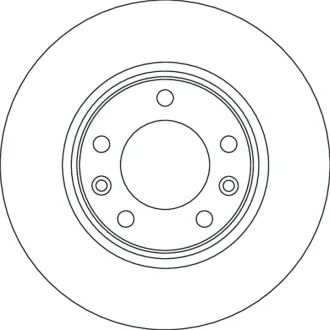 Диск гальмівний задн Лів/Прав DS DS 4 II CITROEN BERLINGO, BERLINGO/MINIVAN, C4 GRAND PICASSO II, C4 PICASSO II, C4 SPACETOURER, GRAND C4 SPACETOURER OPEL ASTRA L 1.2-Electric 02.13- TRW DF6780