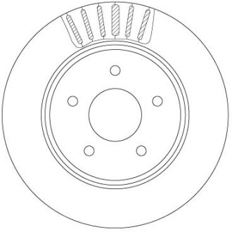 Диск тормозной NISSAN T. X-TRAIL 1,6-2,0 DCI 14- TRW DF6789