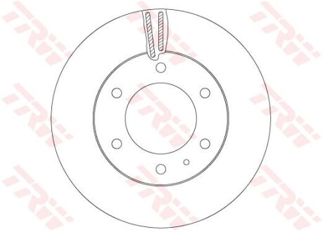 Диск гальмівний FORD P. RANGER 2,2 TDCI 11- TRW DF6812S