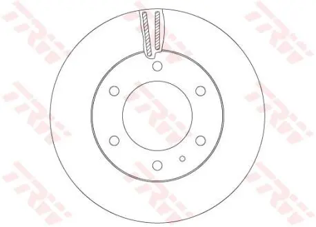 Диск тормозной FORD P. RANGER 2,2 TDCI 11- TRW DF6812S