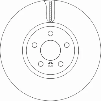 Диск гальмівний передн Лів/Прав MINI (F56), (F57), ACEMAN (J05), CLUBMAN (F54), COOPER (J01), COUNTRYMAN (F60) 2.0/Electric 03.15- TRW DF6845S