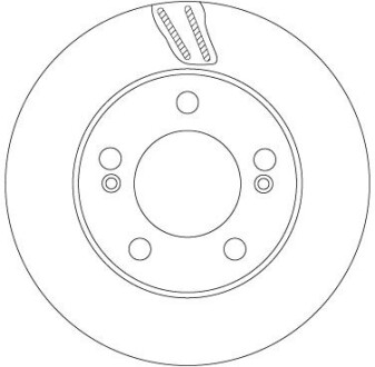 Диск тормозной SSANGYONG T. KYRON/REXTON 2,0-2,7 XDI 04- TRW DF6876