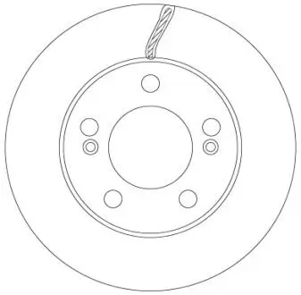 Диск тормозной SSANGYONG P. REXTON/RODIUS 2,0-2,7 XDI 12- TRW DF6888