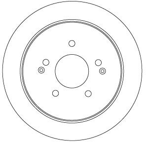 Диск гальмівний задній лів/прав TRW DF6901