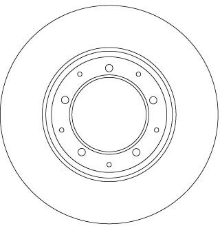 Диск тормозной LAND ROVER T. DEFENDER 2,2-2,5TD/3,5-3,9 4X4 90-16 TRW DF6905