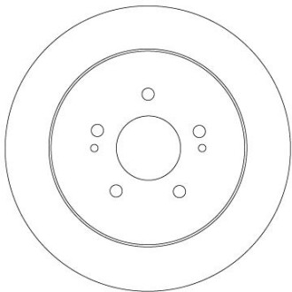 Диск тормозной MITSUBISHI T. GRANDIS 2,0 DI-D/2,4 MIVEC 04-11 TRW DF6909