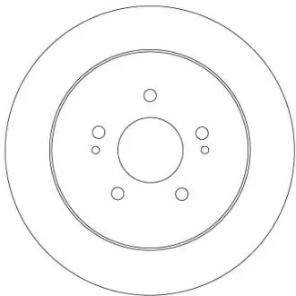 Диск тормозной MITSUBISHI T. GRANDIS 2,0 DI-D/2,4 MIVEC 04-11 TRW DF6909