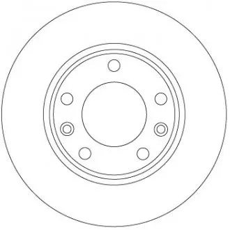 Диск тормозной PEUGEOT T. 308 1,0-2,0 13- TRW DF6910