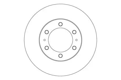 Диск гальмівний передн Лів/Прав TOYOTA 4 RUNNER IV, FJ CRUISER, HILUX VII, HILUX VIII 2.4D-4.7 01.05- TRW DF6914S