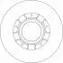 Диск гальмівний (1 шт.) FORD Transit "R D=308mm "12>> TRW DF6963S (фото 1)