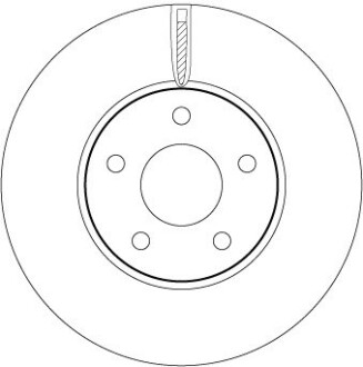 Гальмівний диск TRW DF6975 (фото 1)