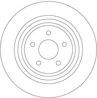 Диск гальмівний задній TRW DF6976
