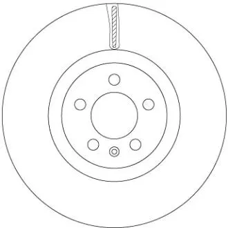 Диск гальмівний передн Лів/Прав VW POLO VI 1.0-2.0 06.17- TRW DF6983S