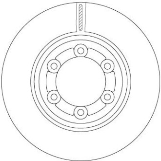 Диск гальмівний передній TRW DF6984 (фото 1)