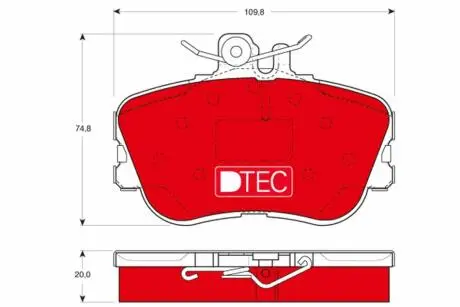 Автозапчасть TRW GDB1094DTE